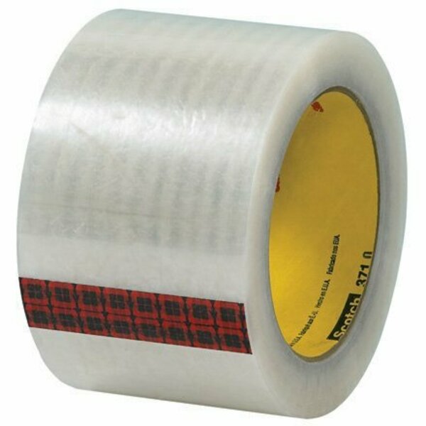 Bsc Preferred 3'' x 55 yds. Clear 3M 371 Carton Sealing Tape, 24PK S-1871